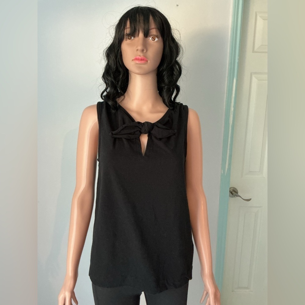 Kate Spade Black Bow Detail Blouse Sz L